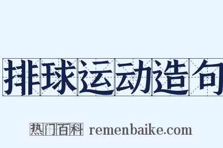 排球运动造句是什么意思的图片